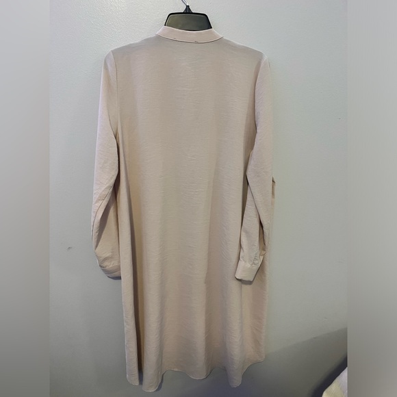 Ribbed detailed belt detailed aerobin tunic beige - Picture 2 of 3